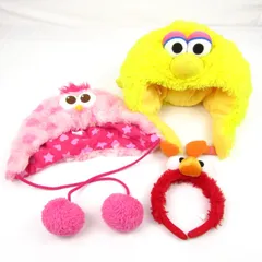 ユニバーサルスタジオジャパン 帽子 3点セット セサミストリート まとめて レディース USJ UNIVERSAL STUDIOS JAPAN 【中古】