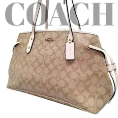 COACH コーチ ハンドバッグ シグネチャー F57842 ベージュ　総柄
