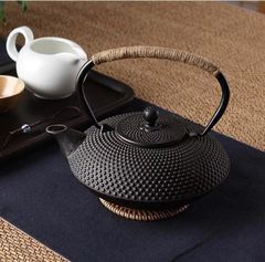 OIGEN 南部鉄器 鉄瓶 2リットル あられ模様 保管品・美品 和モダン
