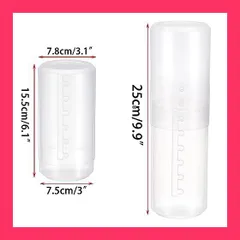 【スタッフおすすめ！】Sumnacon メイクブラシケース ブラシ収納ケース クリア化粧ブラシ収納ケース 高さ調節でき ブラシダストプルーフ 防水 防塵 ペンホルダ 旅行用 ポータブル 円筒型 プラスチック