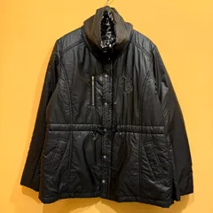 リバーシブル VALENZA SPORTS 中綿ジャケット 無地 レオパード パディング ブラック 42【送料込み】