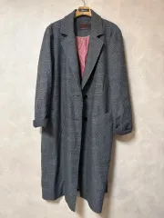 チェック ロングコート