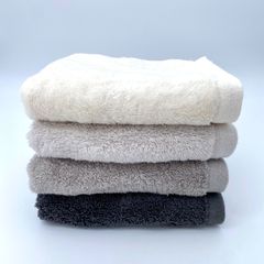 [4 장] 그라데이션 페이스 타올 34cm x 80cm 4 매 세트 그레이 계면 부드러운 코스트코