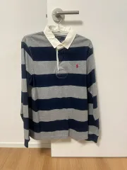 ポロ ラグビーシャツ 長袖 M