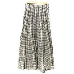 グレイル GRL ニット フレアスカート ロング丈 総柄 M ブラウン 茶 /YM17