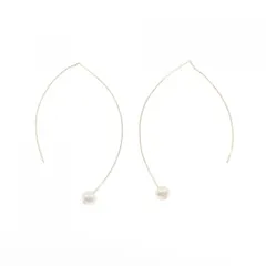 アガット 淡水パール ピアス 6.3mm