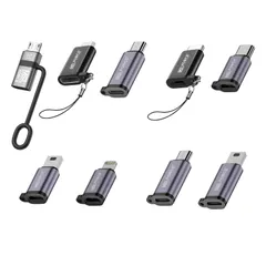 【特価商品】変換アダプタ データ転送 USB2.0 Micro-USB 5V/3A Quick USB-C Charge 3.0規格 FORCE ストラップ付 uc0113bc MSL 1個(黒) USB-C 安心の日本企業 to Micro-USB