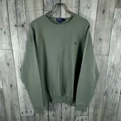 Polo by Ralph Lauren ポロ バイ ラルフローレン ネイビー ポニー 刺繍 カーキ スウェット スエット トレーナー メンズ M サイズ