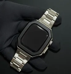 アップルウォッチカスタムカバーケース　Apple Watch バンド　ベルト 金属バンド　876