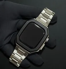 アップルウォッチカスタムカバーケース　Apple Watch バンド　ベルト 金属バンド　876