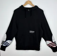 アディダス トライカラー トレフォイル フードTシャツ