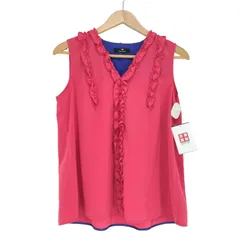 ピーエスポールスミス PS Paul Smith フリルデザインノースリーブブラウス レディース  40