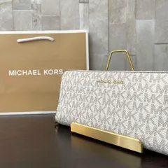 早い者勝ち！訳あり新品 MICHAEL KORS 長財布 バニラ シグネチャー