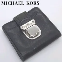 マイケルコース 2つ折り財布 レザー 黒 MICHAEL KORS