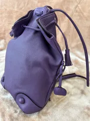 ペレボルサレディースリュックサックナップザックリックサックルックザックデイパックパープル紫色女性用婦人鞄ユニセックス男女兼用レザー