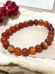 再入荷　天然石　サードオニキス　ブレスレット