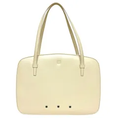 LOEWE　ロエベ　バッグ　アナグラム　セミショルダー　ハンド　レザー　ヴィンテージ　ベージュ