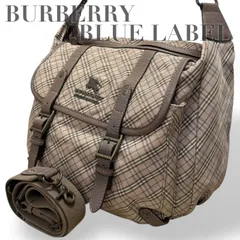 ☆★バーバリー　ブルーレーベル　BURBERRY BLUELABEL★ショルダーバッグ　２WAY　肩掛け　斜め掛け　チェック　キャンバス　ピンク　ベージュ　大容量　A4収納可能★　♯2032