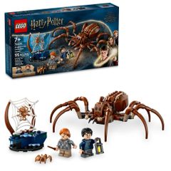 LEGO 해리포터 금단의 숲의 아라고그 스파이더 토이 플레이 세트 어린이용 해리포터 마법의 생물과 미니 피규어 2장 첨부 해리 포터 장난감 7세의 소년과 소녀용 76434