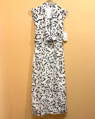 新品未使用 snidel スナイデル Sustainaバリエプリントナローワンピ ワンピース SWFO234075 レディース アイボリー オフホワイト サイズ2【送料込み】