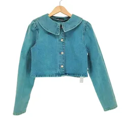 ザラ ZARA 後染め クロップドジャケット レディース  S