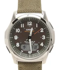 美品 カシオ 腕時計 ウェーブセプター WVA-M630B-3AJF ソーラー ブラック メンズ CASIO