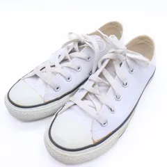 コンバース レザー オールスター 1B905 スニーカー ローカット シューズ 靴 白 レディース 23サイズ ホワイト CONVERSE 【中古】