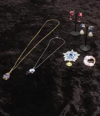 ネックレス イヤリング ブローチ フラワーモチーフ 花モチーフ 6点セット レディース