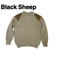Black Sheep ブラックシープ　エルボーパッチセーター　厚手ニット　イギリス製