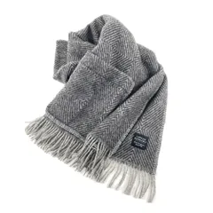 LAPUAN　KANKURIT　ラプアンカンクリ　ポケット付きショール　マフラー　ブランケット　フィンランド製　ウール　グレー