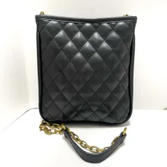 SOV.(ソブ ダブルスタンダード) ショルダーバッグ - 黒 キルティング/チェーンショルダー レザー