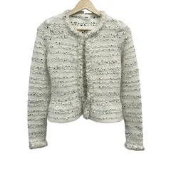 Rene(ルネ) ジャケット サイズ36 S レディース美品  - アイボリー×ライトブルー×マルチ 長袖/秋/冬