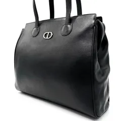 【良品】 Christian Dior クリスチャンディオール CD金具 トートバッグ ハンドバッグ レディース メンズ ユニセックス 男女 ファイル 書類 A4 ヴィンテージ vintage