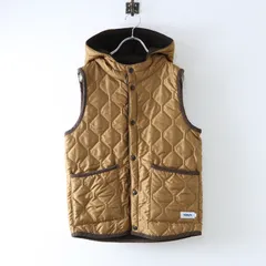 アーメン ARMEN リバーシブルキルティングフードベスト＼ライトブラウン アウター 中綿【2400014679762】
