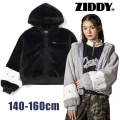 ZIDDY「フード付きショート丈ファーブルゾン」 (140-160cm)