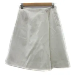 アーバンリサーチ サニーレーベル URBAN RESEARCH Sonny Label フレアスカート ひざ丈 無地 F 白 ホワイト /YS19 ■MO