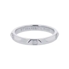 ティファニー リング トゥルー バンド リング ダイヤモンド 5P 計0.05ct Pt950プラチナ サイズ約10号 67133749 Tiffany&Co. 指輪
