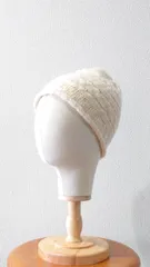 90-00’s J.CREW “HAND KNIT” ウール ケーブルニットキャップ