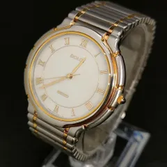 773-4　極美品　SEIKO　セイコー　DOLCE　ドルチェ　ホワイトシェル　ゴールド　シルバー　クォーツ　QZ　quartz　電池式　メンズ　men's　男性　腕時計　watch　ウォッチ　5E31‐6B20
