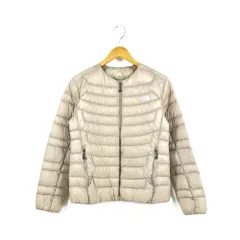 THE　NORTH　FACE　ザノースフェイス　NYW82213　THUNDER ROUNDNECK JACKET　サンダー ラウンドネック ライトダウンジャケット　Lサイズ　ベージュ