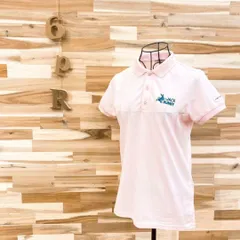 春夏【ジャックバニー】ゴルフ 鹿の子 半袖 ポロシャツ 刺繍ロゴ S ピンク×緑