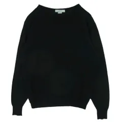 JOHN SMEDLEY ジョンスメドレー BEAMS F イングランド製 ウール  長袖 ハイゲージ ニット ブラック系 F【中古】