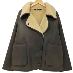 ザラ ZARA 24AW ZW COLLECTION DOUBLE-FACED JACKET ダブルフェイスジャケット リバーシブルジャケット レディース import：L 
