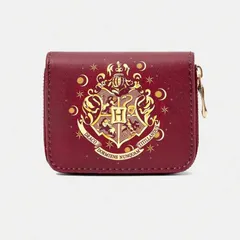 ハリーポッター　財布　コインケース　赤　ワインレッド　ボルドー　ミニ財布　ホグワーツ　ウォレット