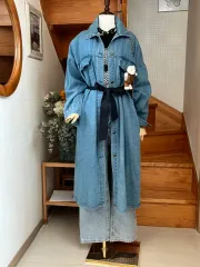 ロング デニム コート