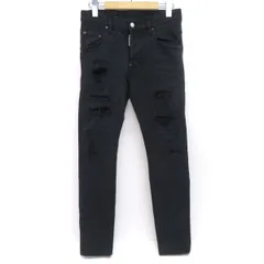 DSQUARED2 ディースクエアード SUPER TWINKY JEAN ダメージデニムパンツ ボタンフライ S71LB0885 サイズ42 ※中古