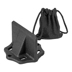 SOTCAR 薪割り 薪割りクサビ 薪割り台 置き型 両断クサビ 割り楔 小型 一体型設計 コンパクト 軽量 持ち運び 焚き火 薪ストーブ キャンプ アウトドア 専用収納袋付き（S） 0