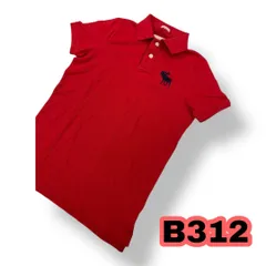 Abercrombie&Fitch(アバクロンビー&フィッチ) 半袖ポロ　赤　サイズ　M　管理B312