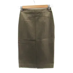 ガリャルダガランテ GALLARDAGALANTE タイトスカート ミモレ丈 無地 0 カーキ /SM20