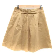 ロペピクニック ROPE Picnic フレアスカート ひざ丈 38 ベージュ /HO40